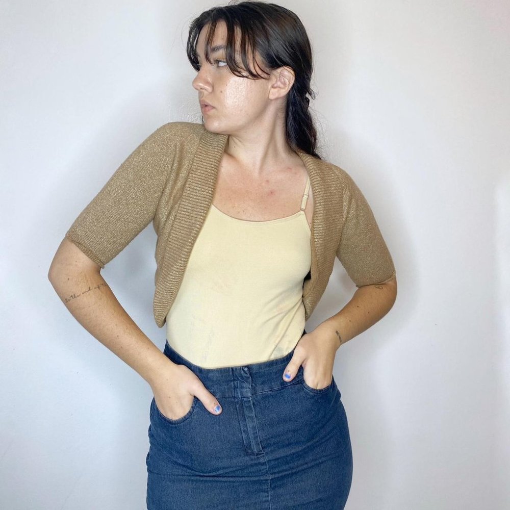 sparkly bolero cardigan